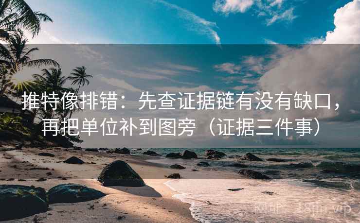 推特像排错：先查证据链有没有缺口，再把单位补到图旁（证据三件事）